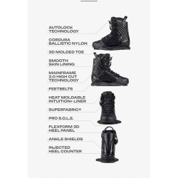 Fixations Wakeboard Ronix One Boot 2026 Black